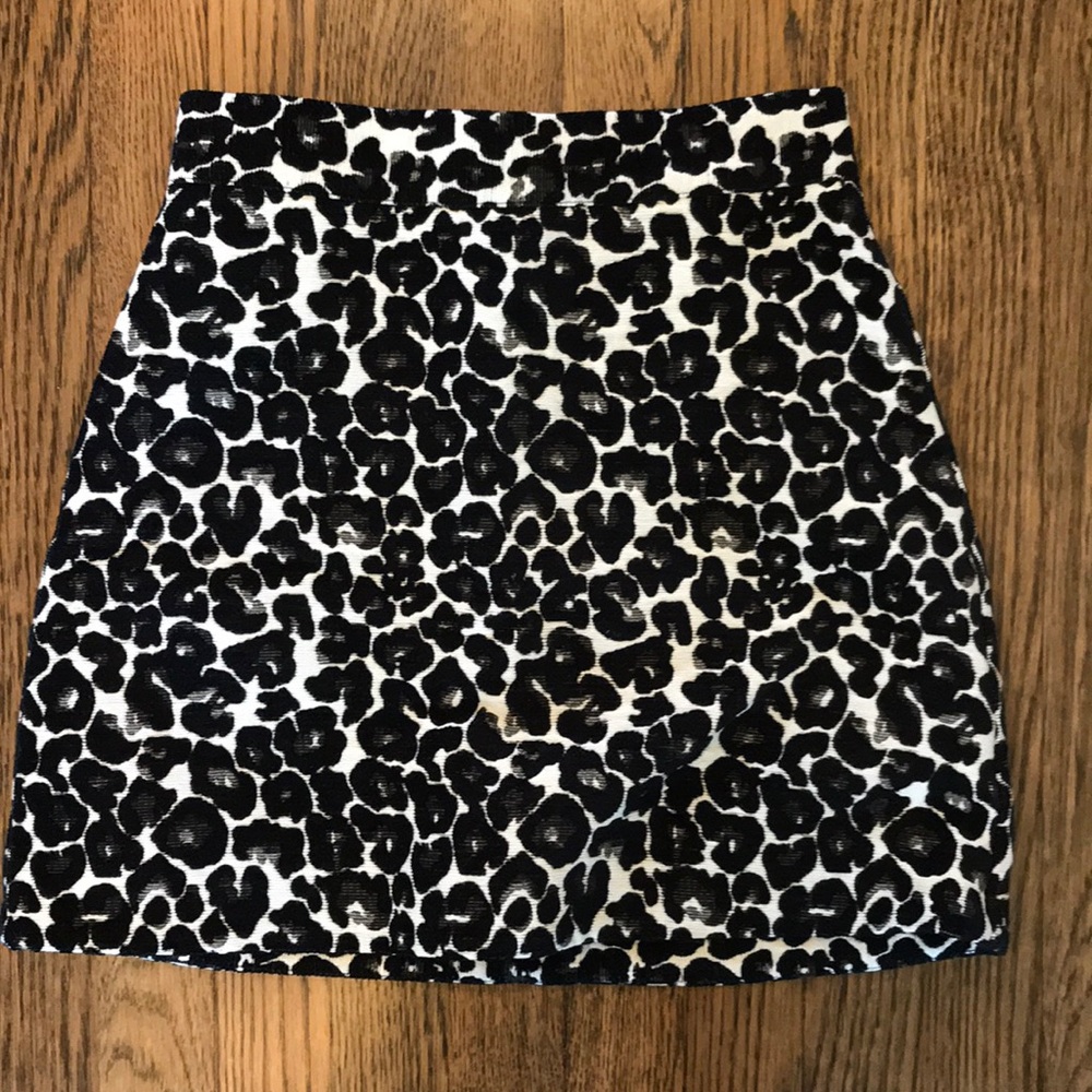 Topshop leopard skirt